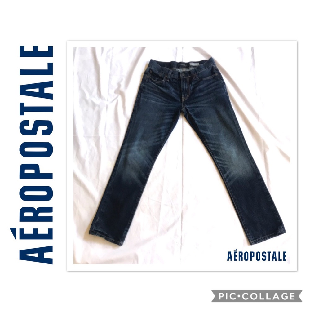 AEROPOSTALE WHISKERED SKINNY JEANS Sz 29/30